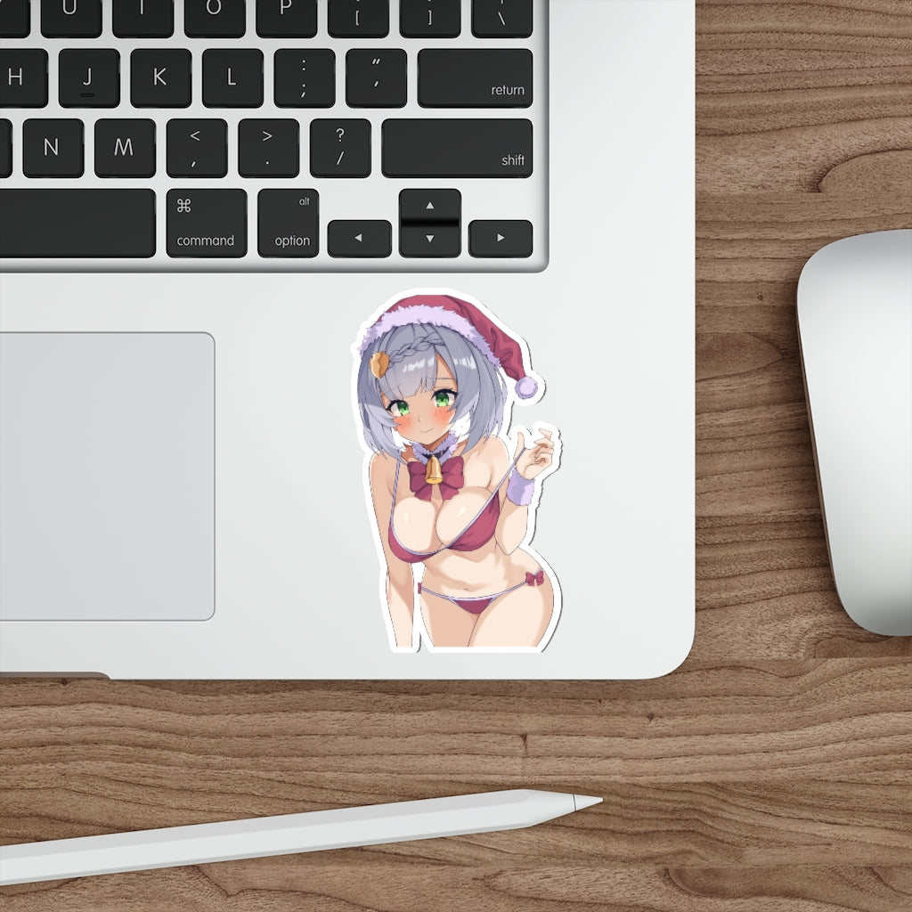 Genshin Impact Christmas Waterproof Sticker - Sexy Santa Noelle Ecchi Vinyl Car Decal