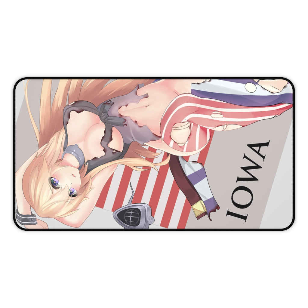 Kancolle Iowa Anime Mousepad - Kantai Collection Large Desk Mat - Kankore Ecchi Mouse Pad