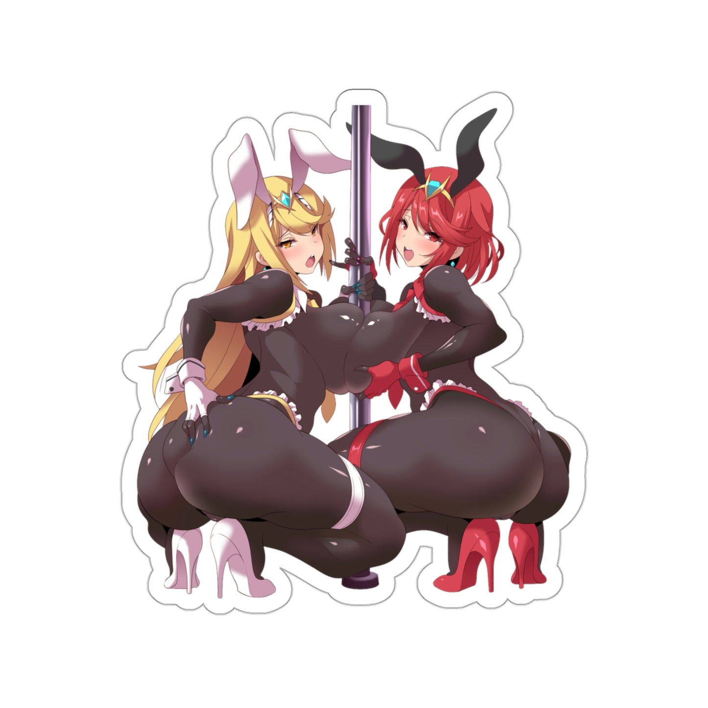 Xenoblade Strippers Bodysuit Waterproof Sticker - Ecchi Vinyl Decal