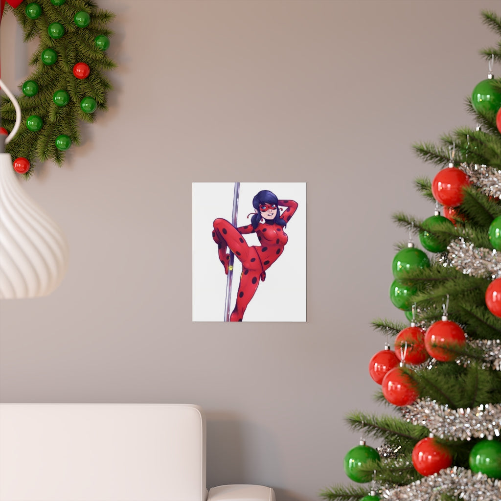 Affiche de danse sexy sur poteau de Miraculous Ladybug - Affiche verticale mate de qualité supérieure - Art mural pour adulte