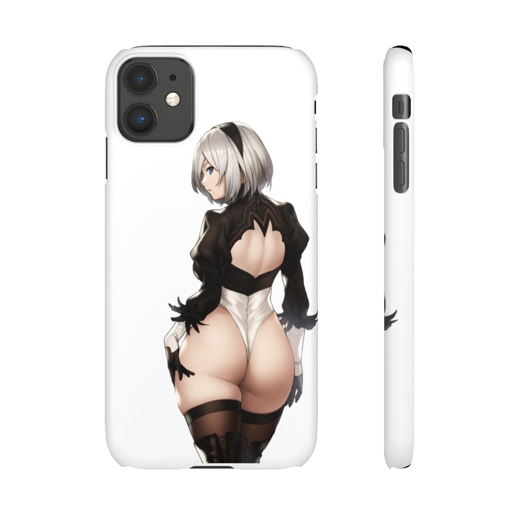 2B Anime Phone Case - Nier Automata Kawaii Aesthetic Snap Case