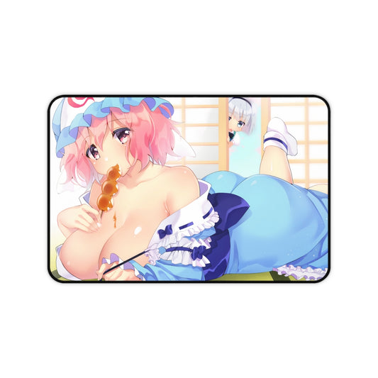 Sexy Boobs Yuyuko Saigyouji Touhou Desk Mat - Non Slip Mousepad