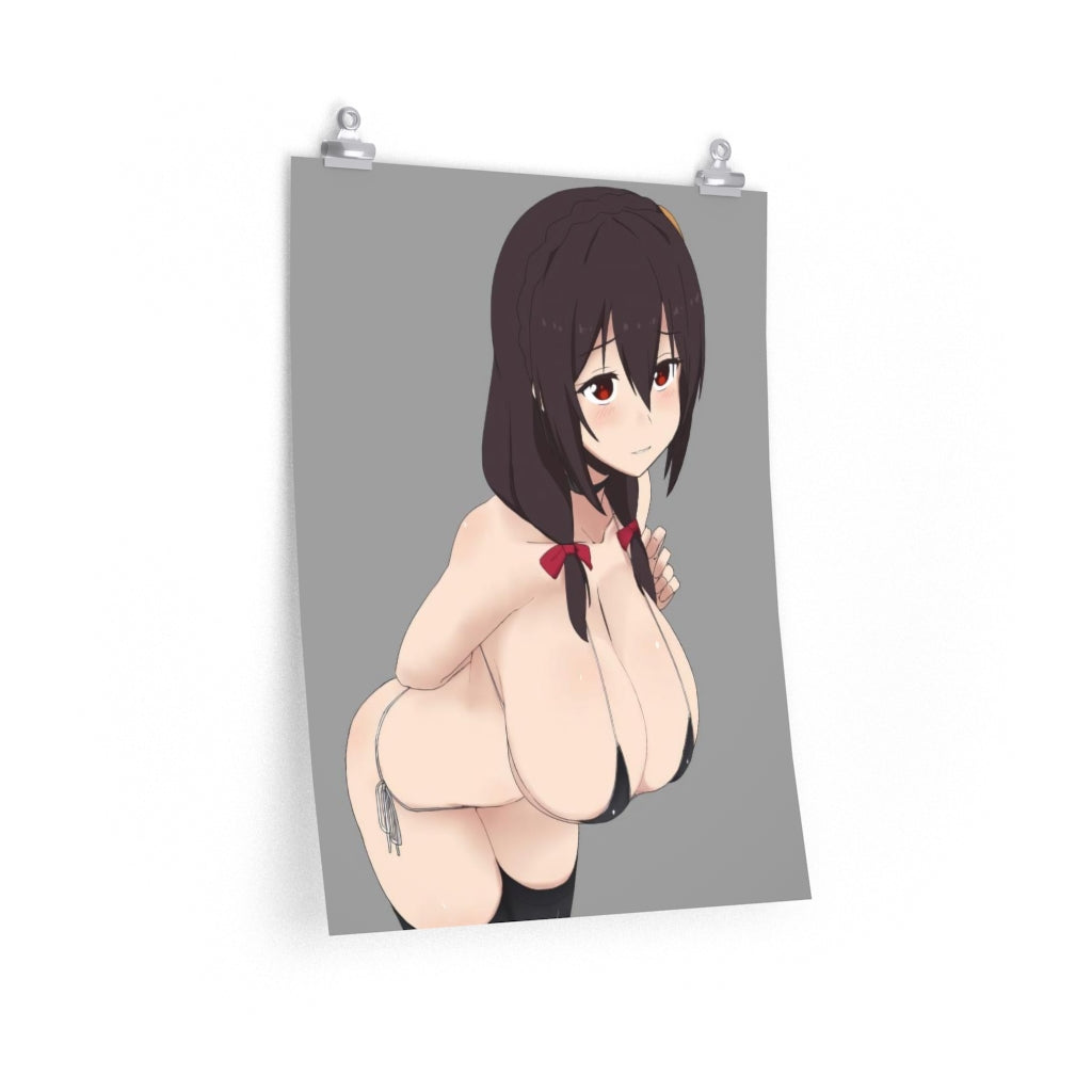 Yunyun Micro Bikini KonoSubara Poster - Lewd Premium Matte Vertical Poster - Adult Wall Art