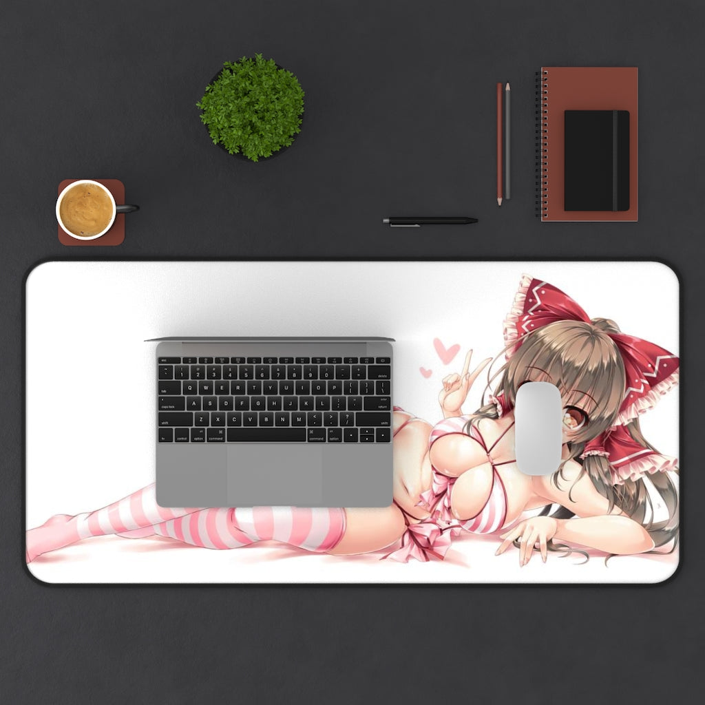 Touhou Sexy Mousepad - Cute Hakurei Reimu Desk Mat - Ecchi Playmat