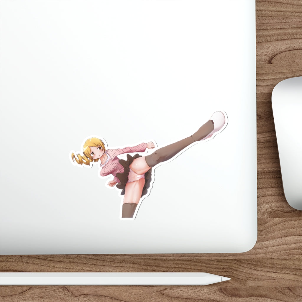 Puella Magi Madoka Magica Sexy Panties Mami Tomoe Kick Waterproof Sticker - Ecchi Vinyl Decal