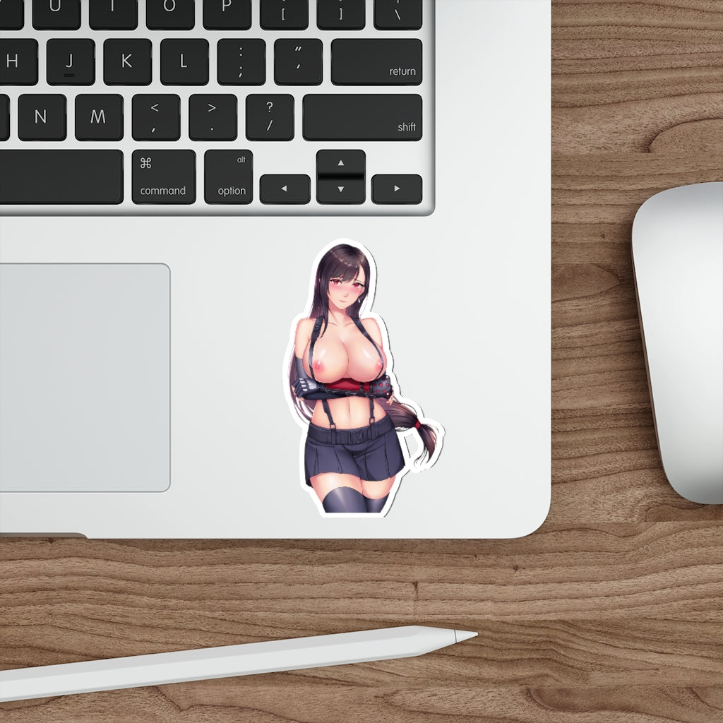 Tifa Lockhart Big Boobs Waterproof Sticker - Final Fantasy 7 Ecchi Vinyl Decal