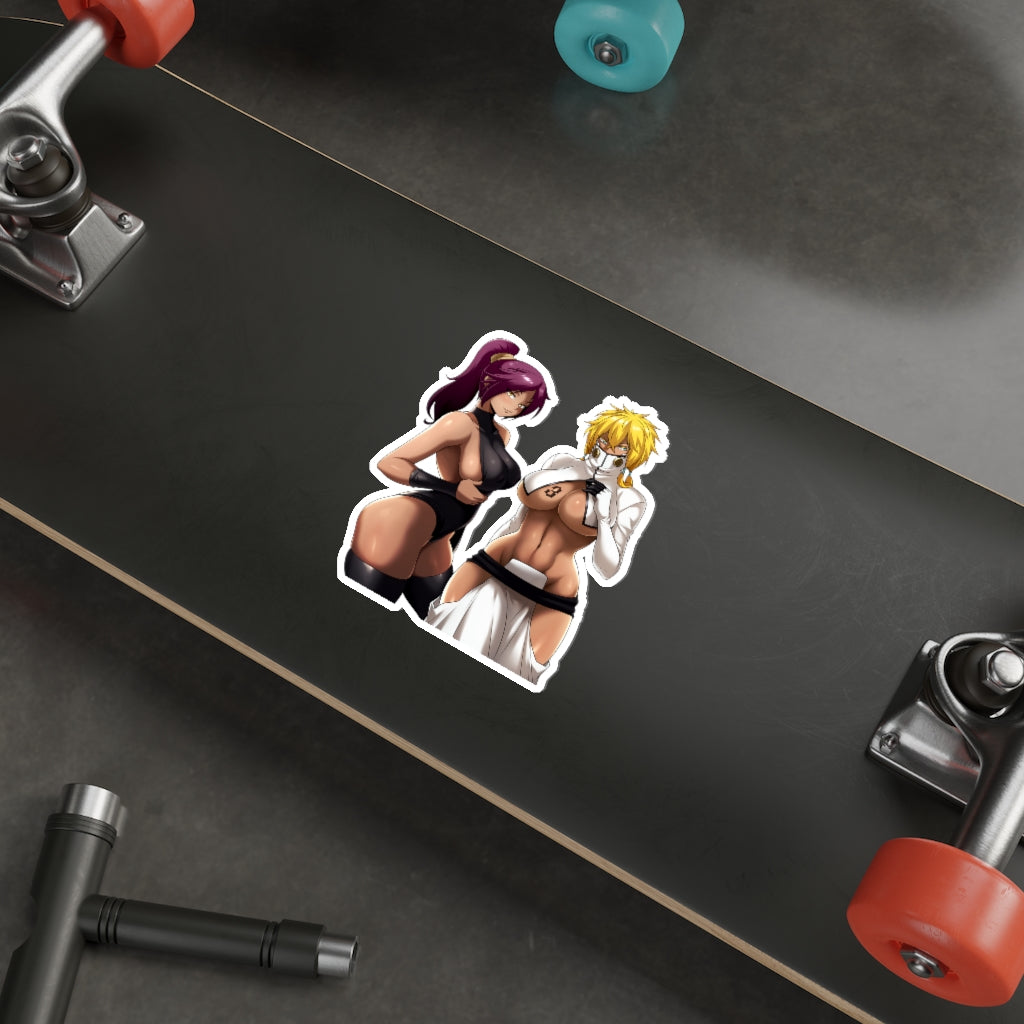 Big Boobs Yoruichi and Harribel Bleach Waterproof Sticker - Ecchi Vinyl Decal