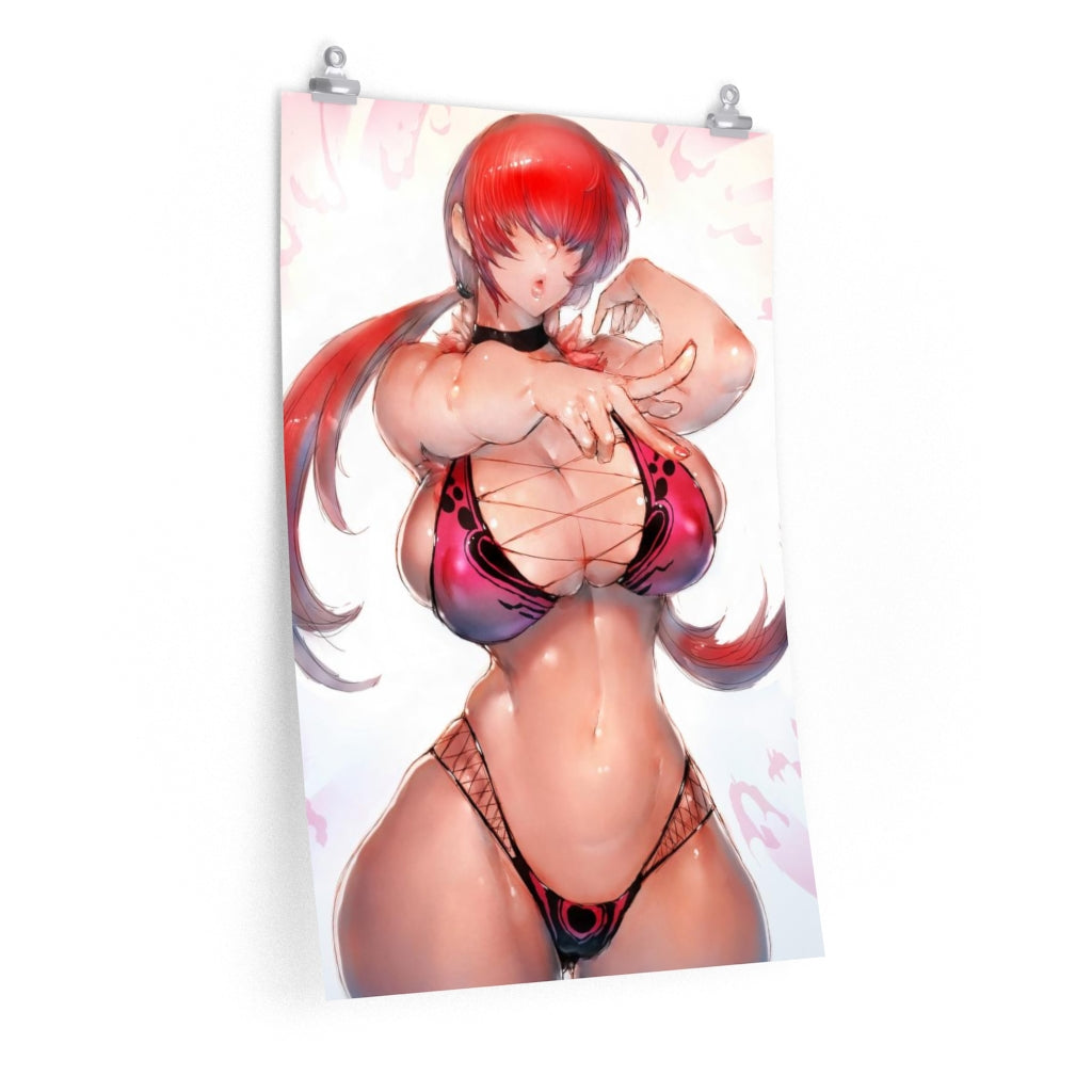 Shermie The King Of Fighters Poster - Lewd Premium Matte Vertical Poster - Adult Wall Art