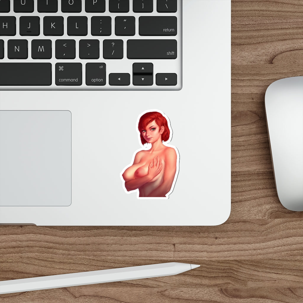 Nude Tits Commander Shepard Mass Effect FemShep Waterproof Sticker - Ecchi Vinyl Decal