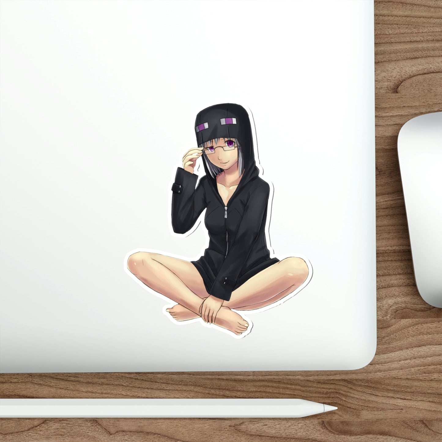 Sexy Glasses Enderman Minecraft Waterproof Sticker - Weatherproof Vinyl Car Decal