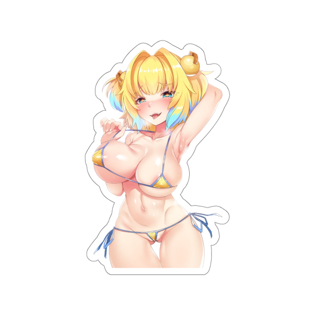 Sexy Bikini Pine Bomber Girl Bomberman Waterproof Sticker - Ecchi Vinyl Decal