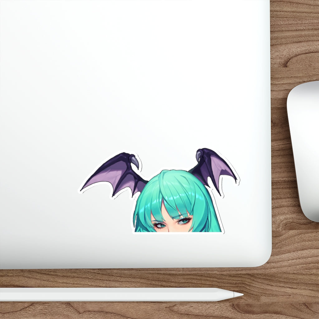 Morrigan Peeker - Anime Peeker Waterproof Sticker - Ecchi Vinyl Decal