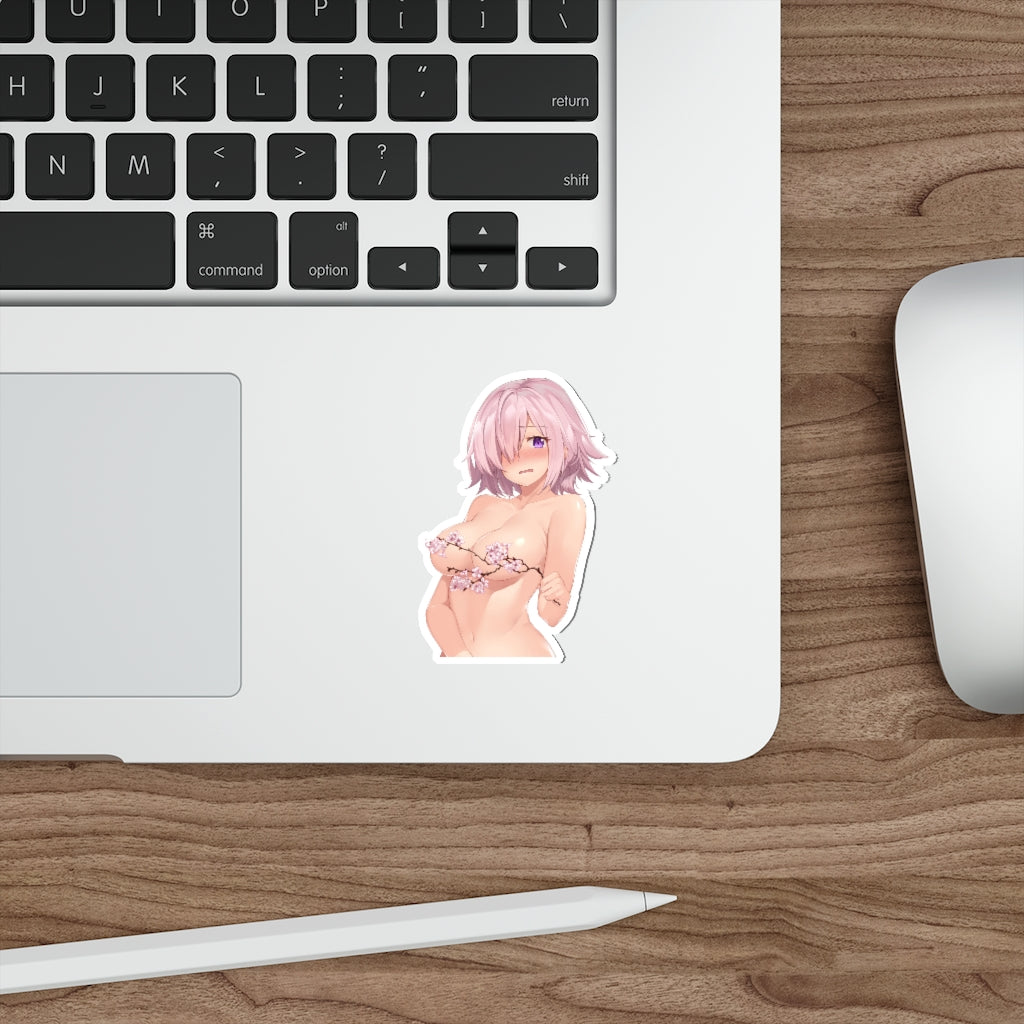 Fate Grand Order Sakura Nude Boobs Mash Kyrielight Waterproof Sticker - Ecchi Vinyl Decal