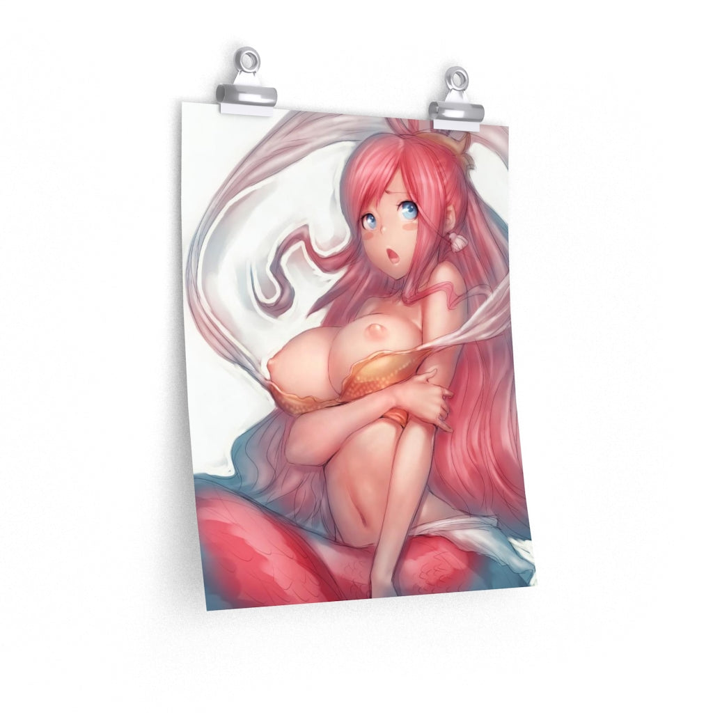 Shirahoshi One Piece Poster - Lewd Premium Matte Vertical Poster - Adult Wall Art