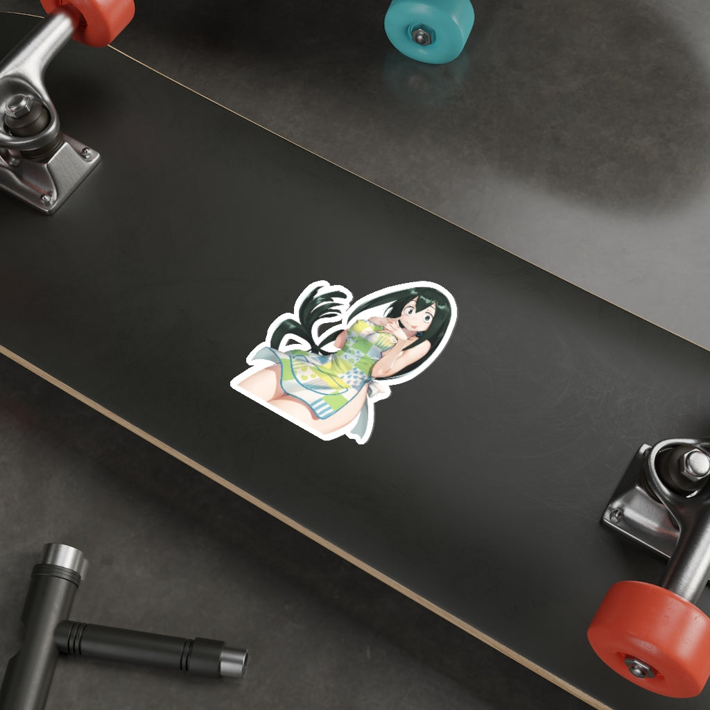 Tsuyu Asui Sexy Apron Waterproof Sticker - Ecchi Anime Froppy My Hero Academia Vinyl Car Decal