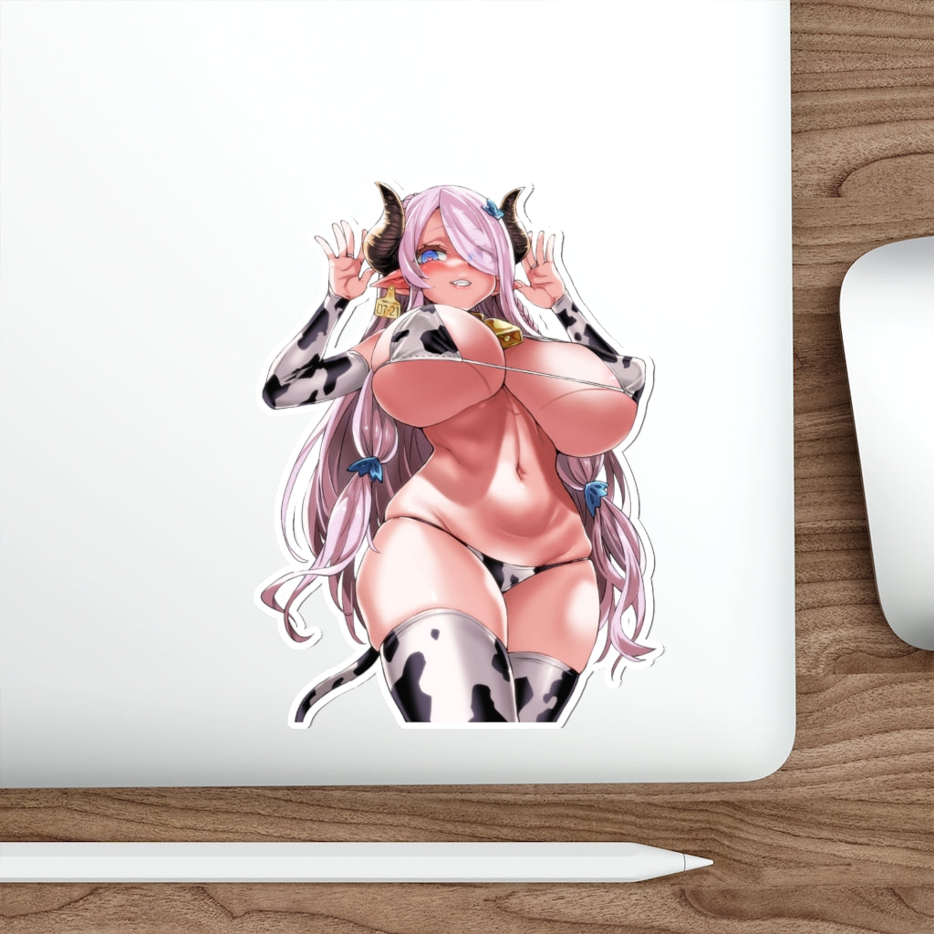 Granblue Fantasy Narmaya Cow Girl Big Tits Waterproof Sticker - Ecchi Vinyl Decal