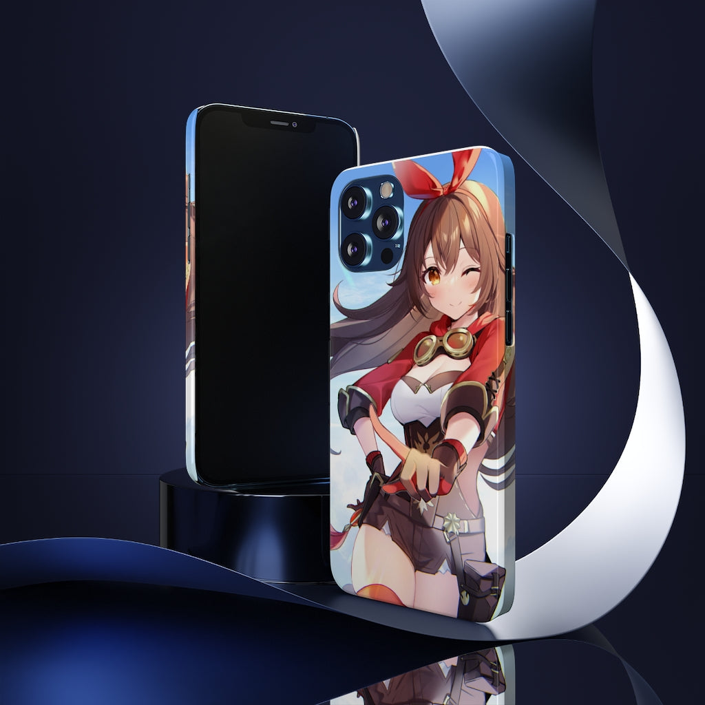 Genshin Impact Phone Case - iPhone 13 Case - iPhone 12 Case - Amber Phone Case