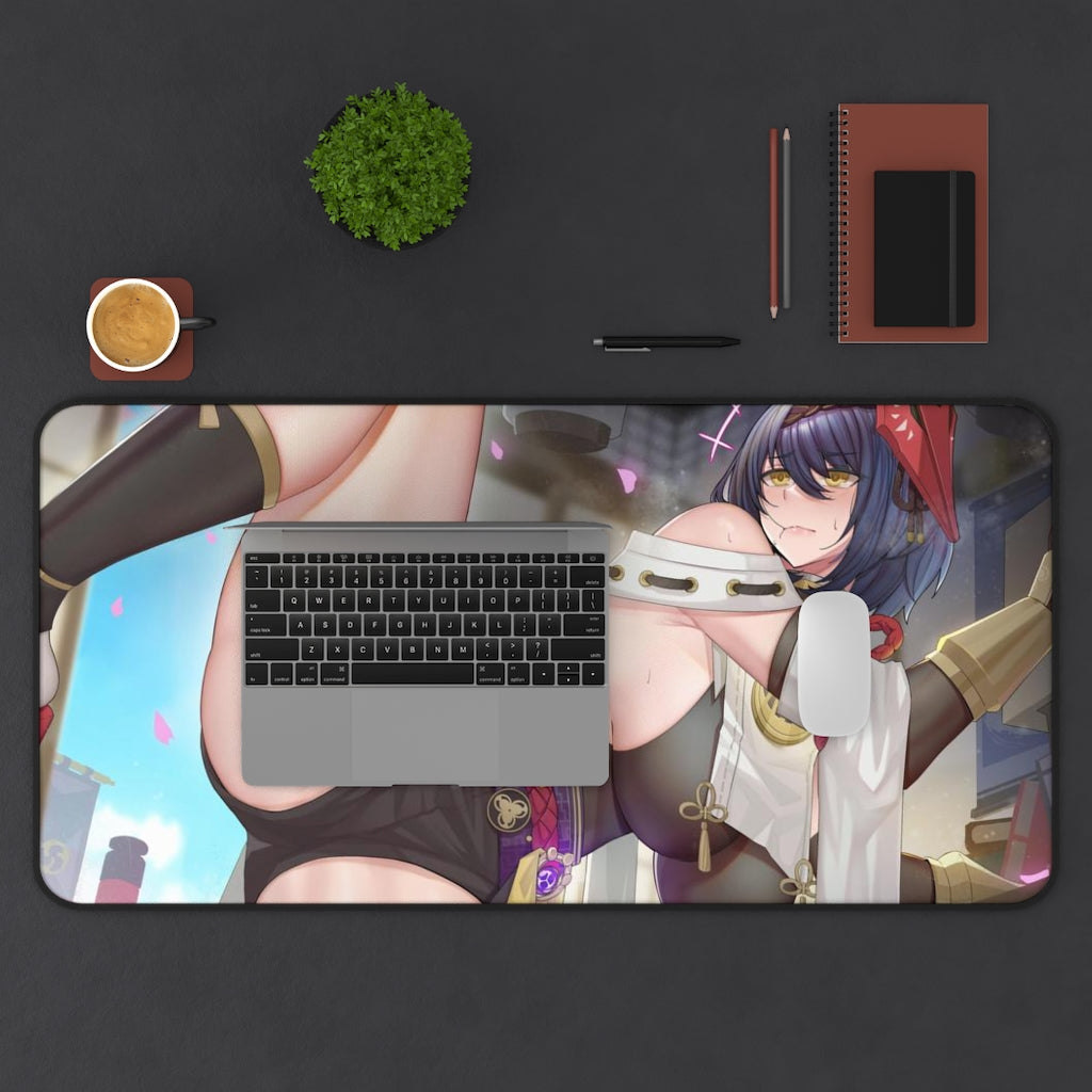 Sexy Kujou Sara Genshin Impact Desk Mat - Non Slip Mousepad