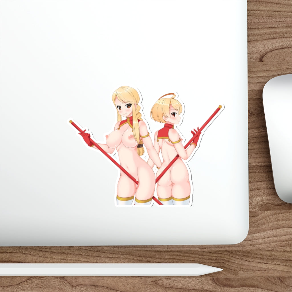 Final Fantasy Tactics Nud Agrias Oaks and Ramza Beoulve Waterproof Sticker - Ecchi Vinyl Decal