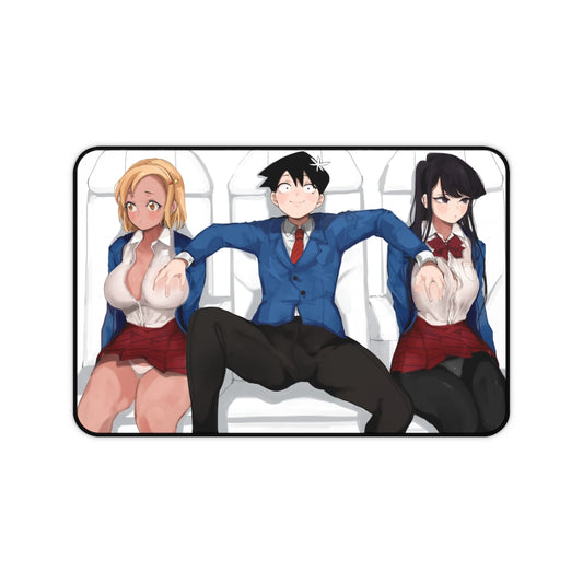 Komi San Sexy Mousepad - Handsy Tadano Hitohito - Komi Can't Communicate Ecchi Desk Mat - Anime Playmat