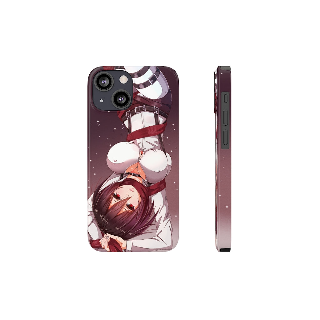 iPhone 13 Case - iPhone 12 Case - AOT Mikasa Phone Case - Anime Phone Case