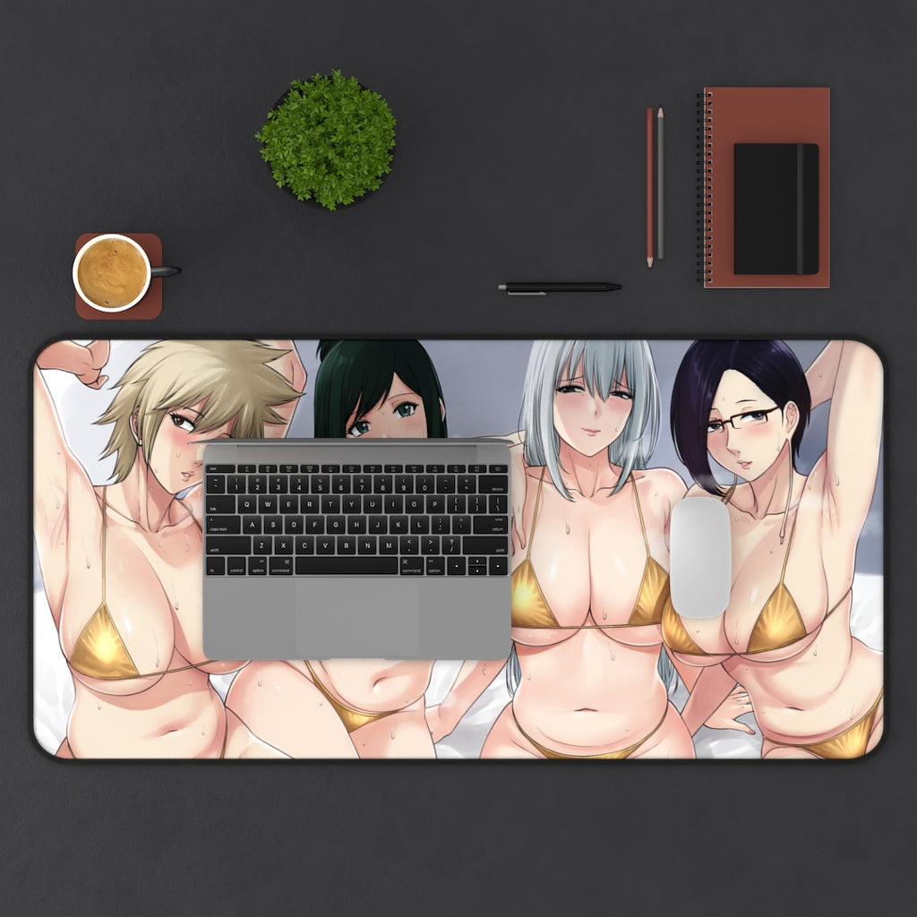 My Hero Academia Milf Bikini Gang Anime Mousepad - Large Desk Mat - Ecchi Mouse Pad - MTG Playmat