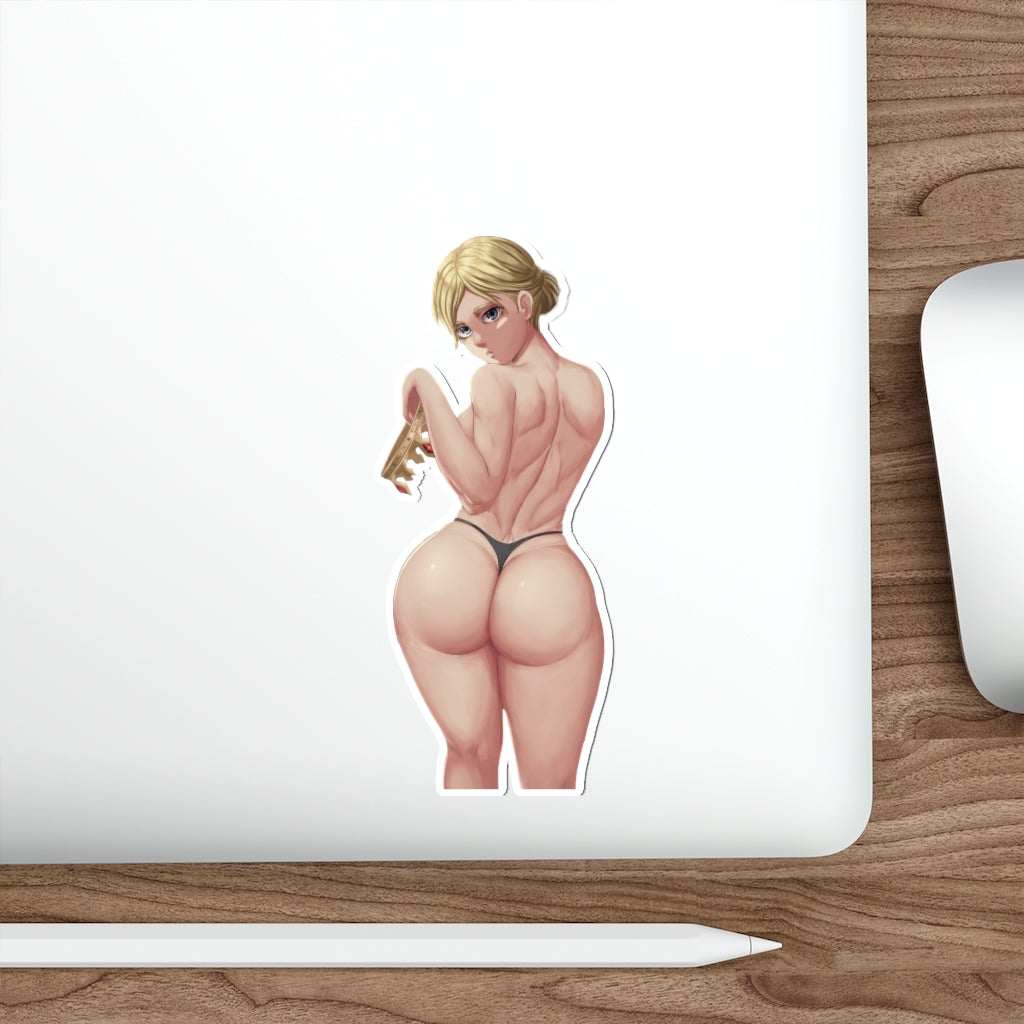 Big Butt Christa Lenz Waterproof Sticker - Attack on Titan Vinyl Anime Ecchi Car Decal