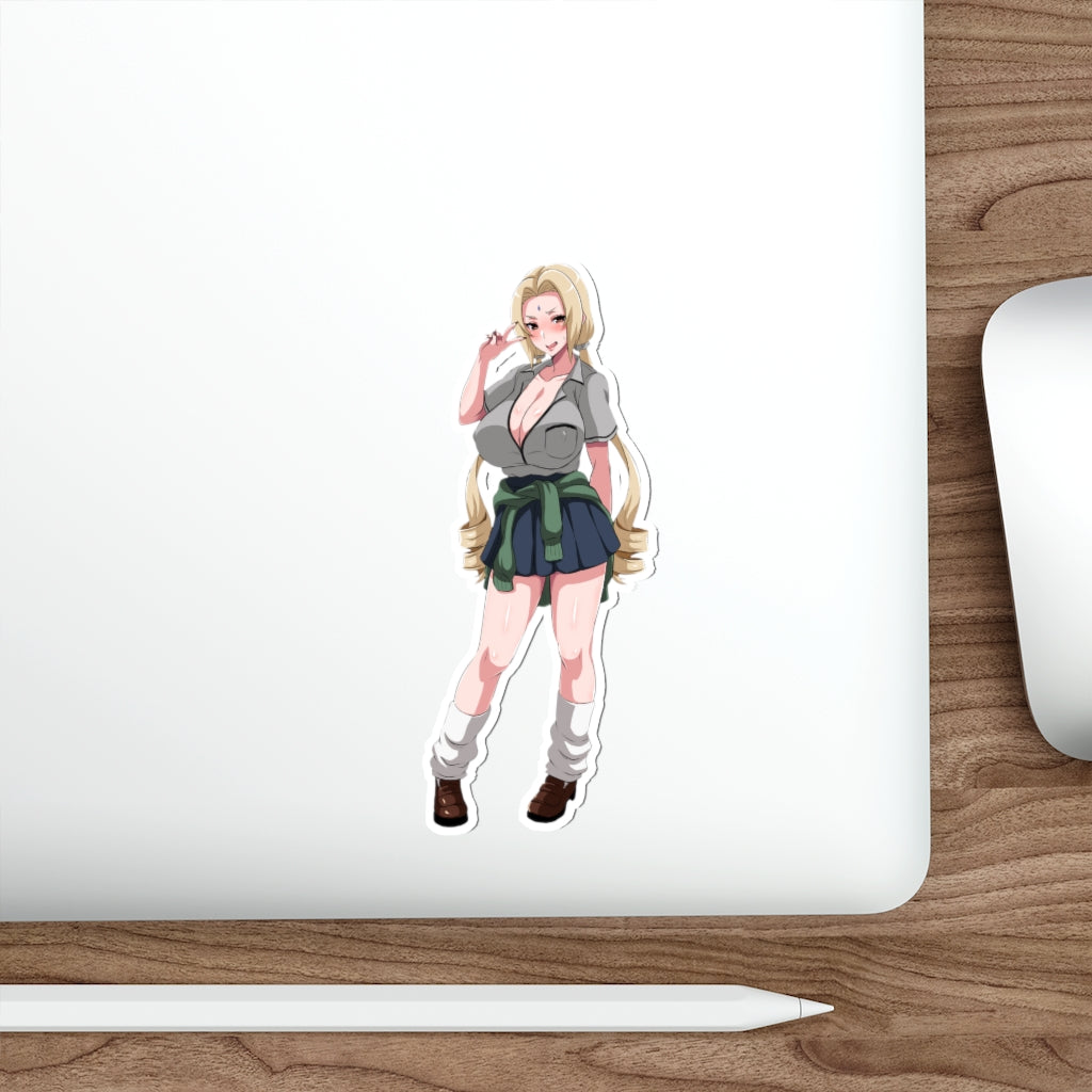 Tsunade Naruto Sexy Seifuku Waterproof Sticker - Ecchi Vinyl Decal