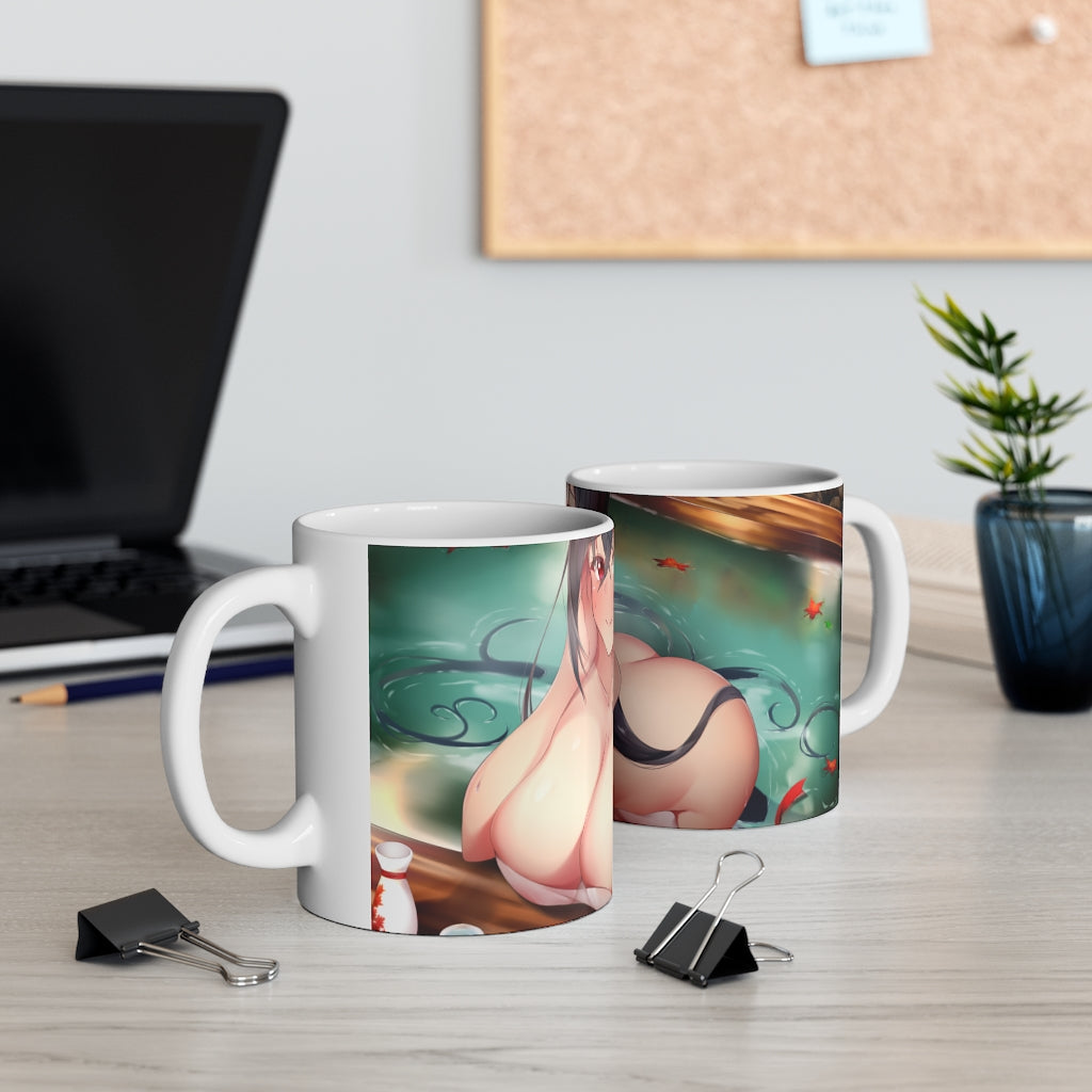 Nude Onsen Waifu Mug 11oz