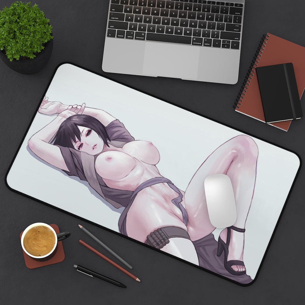 Naruto Sexy Nude Boobs Shizune Desk Mat - Non Slip Mousepad