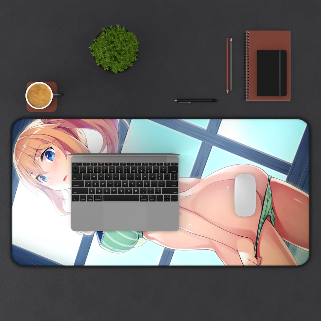 Under One Wing Sexy Mousepad - Sasaki Kazusa Ecchi Desk Mat - Gaming Playmat