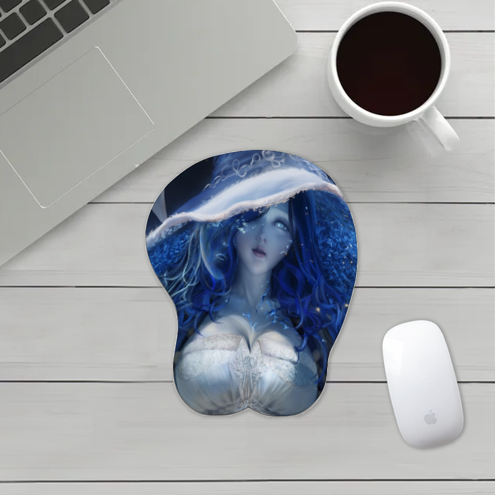 Custom Oppai Mousepad with Wrist Support Silicone Mouse Pad