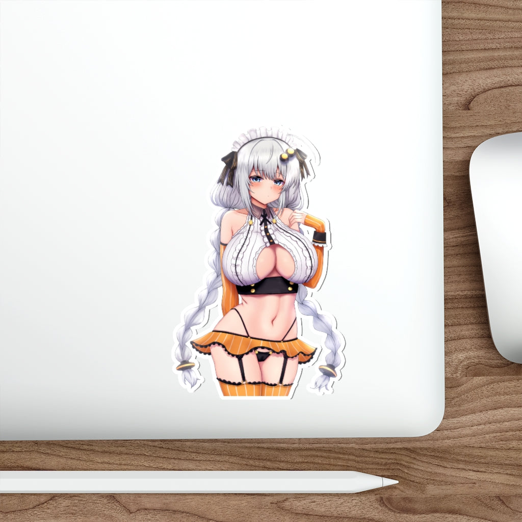 Sexy Waifu Kizuna Akari Vocaloid Voiceroid Waterproof Sticker - Ecchi Vinyl Decal