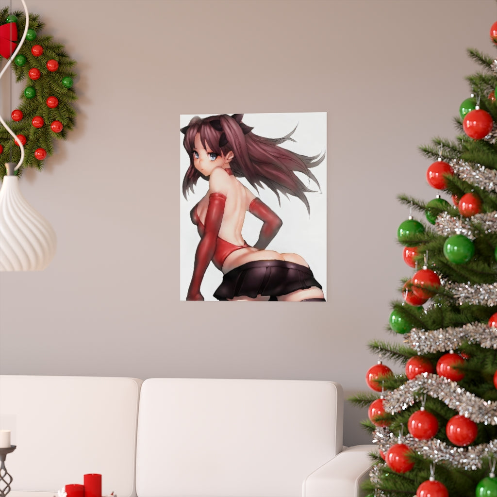 Tohsaka Rin Fate Grand Order Poster - Lewd Premium Matte Vertical Poster - Adult Wall Art