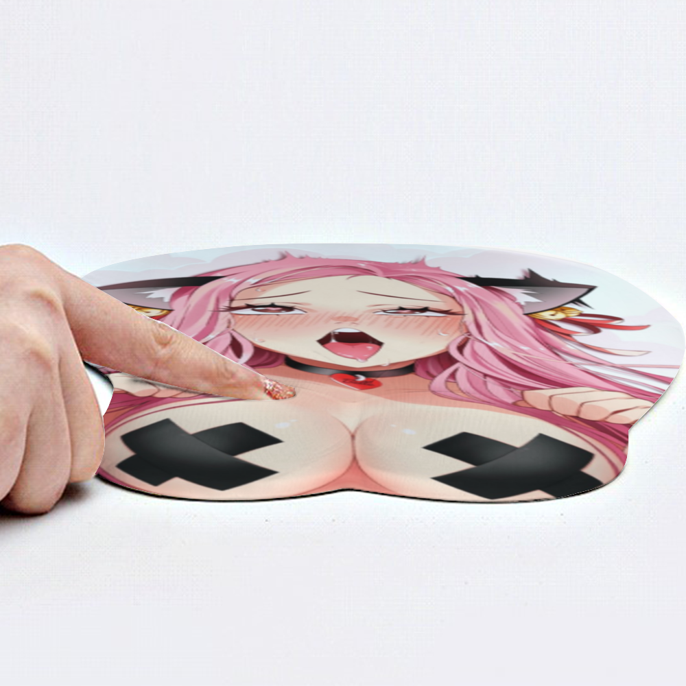 Anime 3D Boobs mousepad with Wrist Rest | Sexy Oppai Mouse pad for PC | Oppai mousepad with wrist support