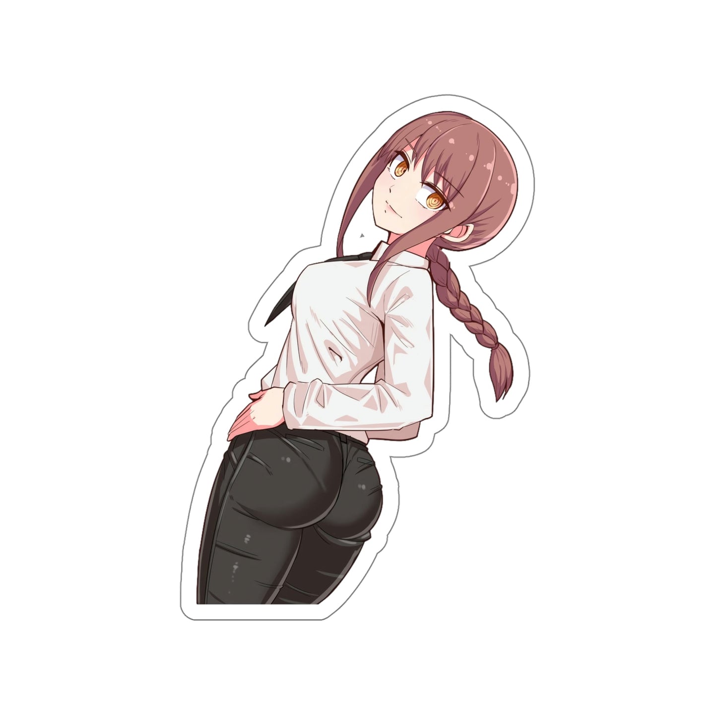 Makima Chainsaw Man Sexy Butt Waterproof Sticker - Weatherproof Vinyl –  K-Minded