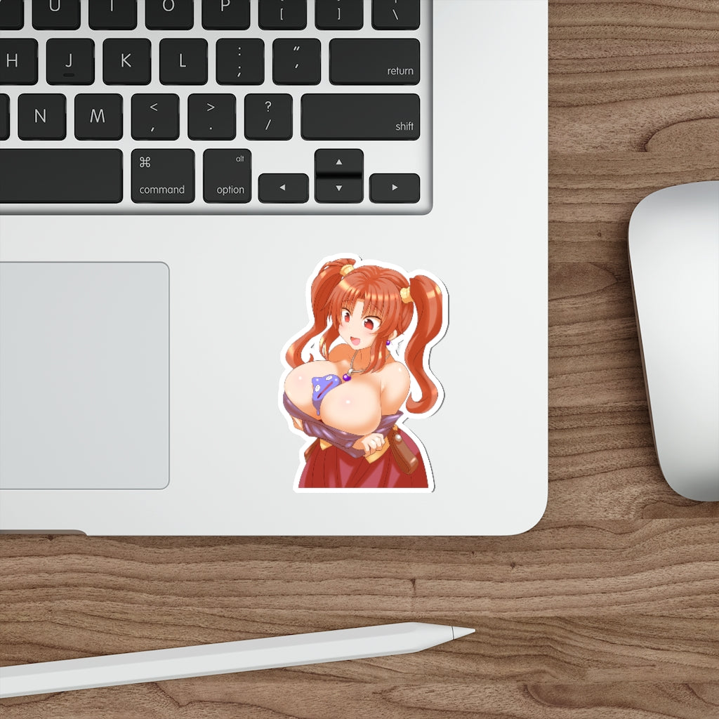 Busty Jessica Albert Dragon Quest Waterproof Sticker - Ecchi Vinyl Decal