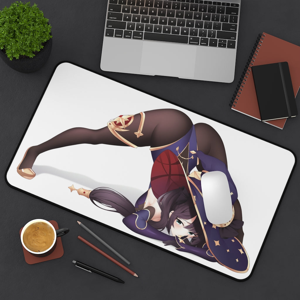 Genshin Impact Sexy Mousepad - Cute Butt Mona Gaming Desk Mat - Ecchi Playmat