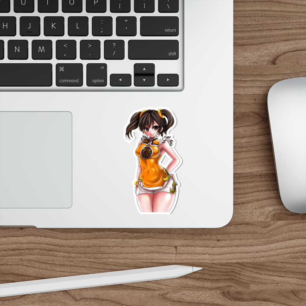 Tekken Sexy Ling Xiaoyu Waterproof Sticker - Ecchi Vinyl Decal