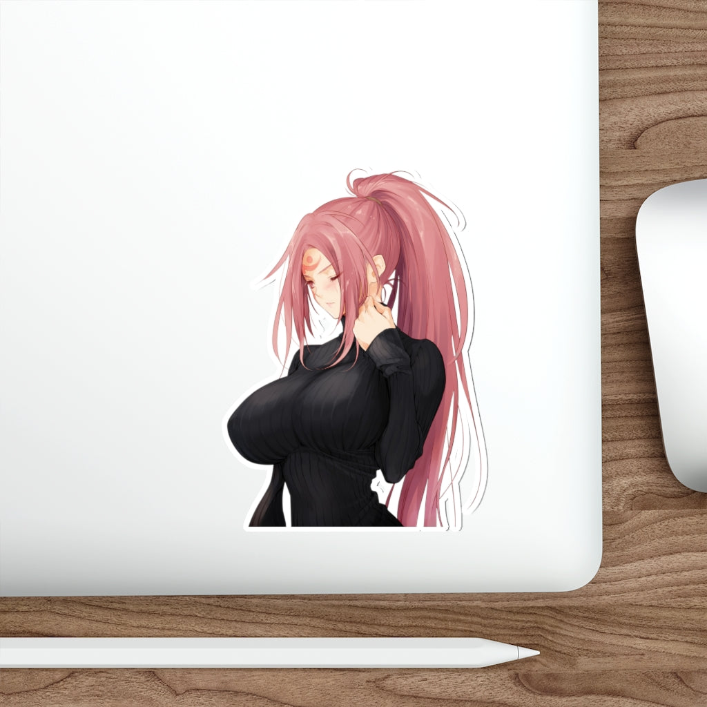 Autocollant imperméable à gros seins Guilty Gear Baiken - Décalque en vinyle Ecchi