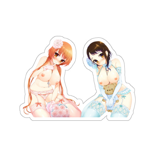 Topless Lingerie Onodera Kosaki And Tachibana Marika Nisekoi Waterproof Sticker - Ecchi Vinyl Decal