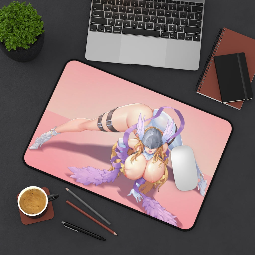 Digimon Ecchi Mousepad - Thick Angewomon Playmat - Large Desk Mat