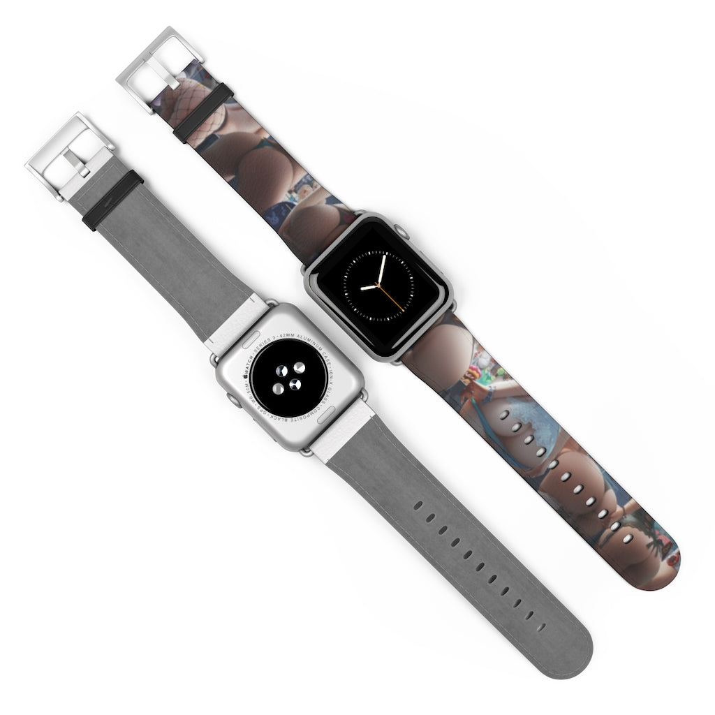 Apple Watch Band 38 mm and 42 mm - Overwatch Butts Lewd Leather Apple Watch Band