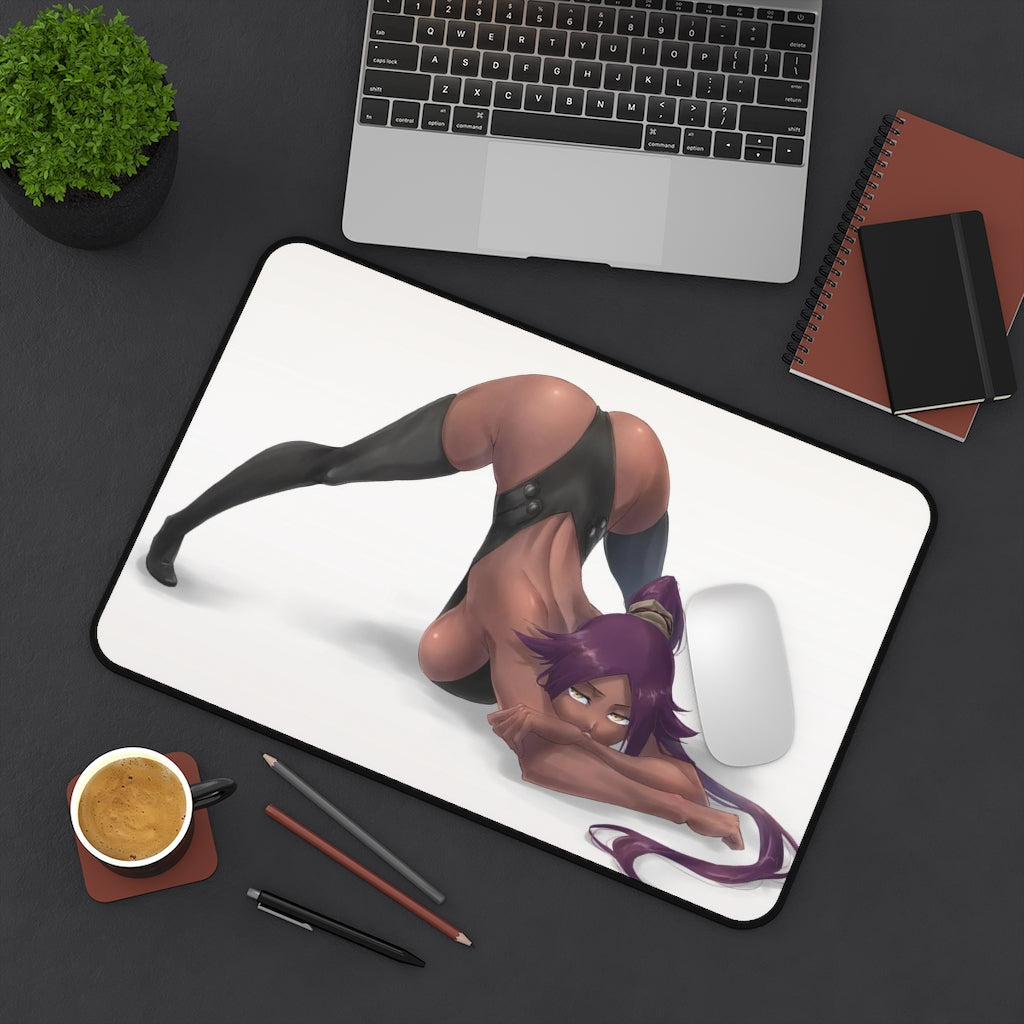 Bleach Anime Mousepad - Thick Yoruichi Jack-O Large Desk Mat - Ecchi Playmat