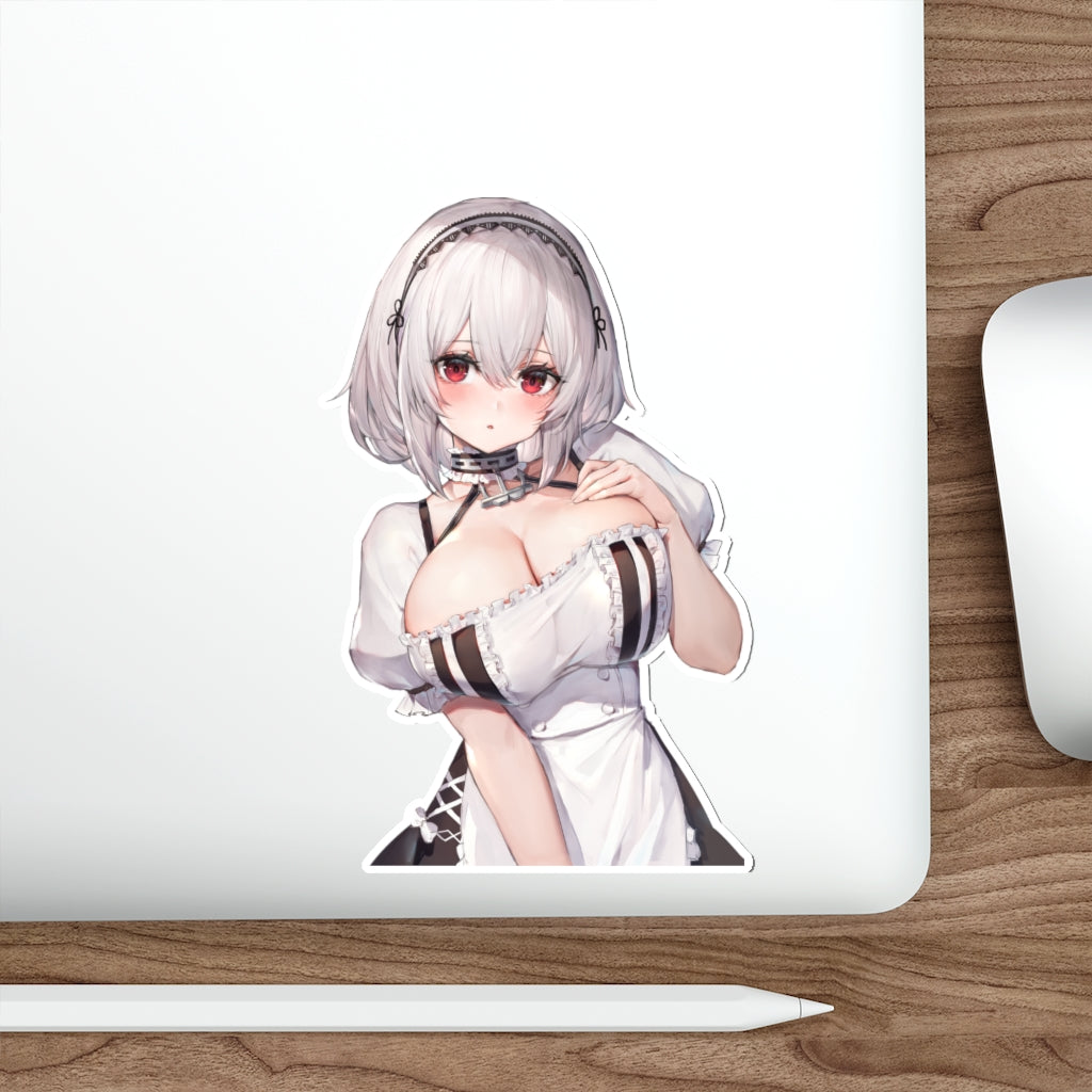 Azur Lane Waterproof Sticker - Big Boobs Maid Sirius Ecchi Vinyl Decal