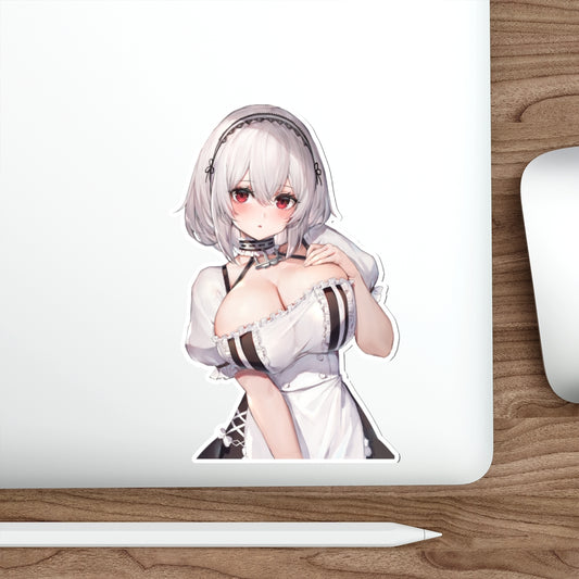 Azur Lane Waterproof Sticker - Big Boobs Maid Sirius Ecchi Vinyl Decal