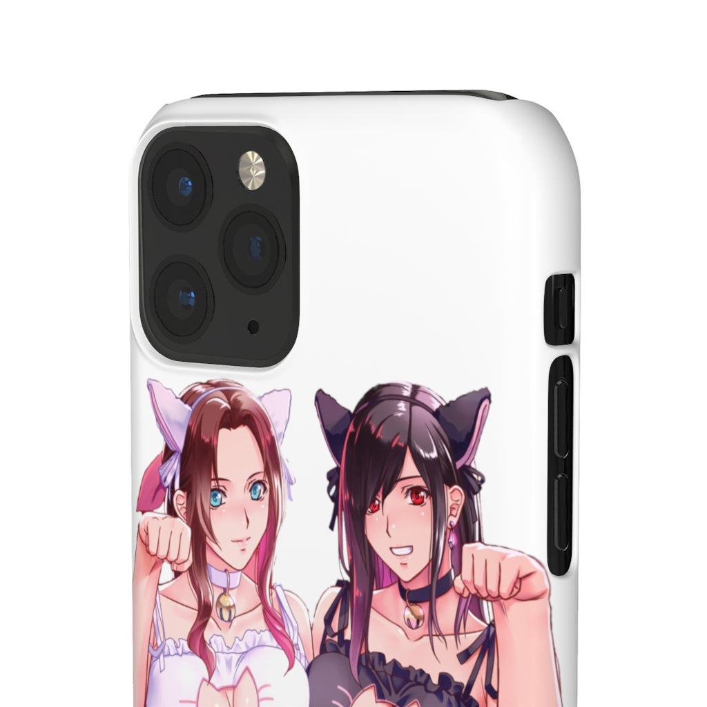 Tifa and Aerith Anime Phone Case - Final Fantasy Kawaii Aesthetic Snap Case