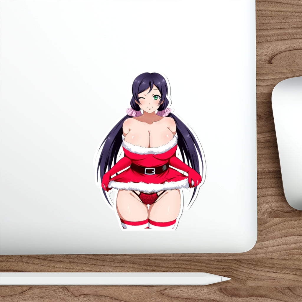 Sexy Christmas Panties Toujou Nozomi Love Live Waterproof Sticker - Ecchi Vinyl Decal