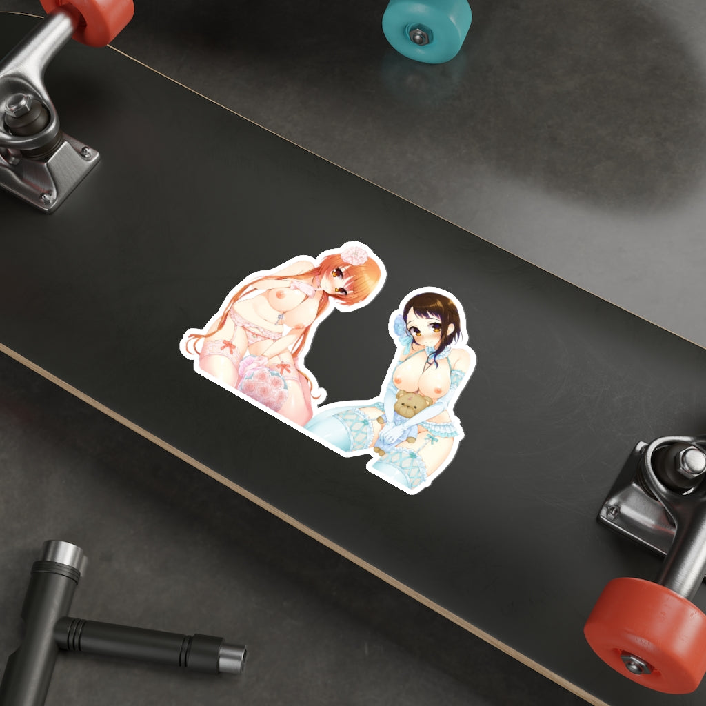 Topless Lingerie Onodera Kosaki And Tachibana Marika Nisekoi Waterproof Sticker - Ecchi Vinyl Decal