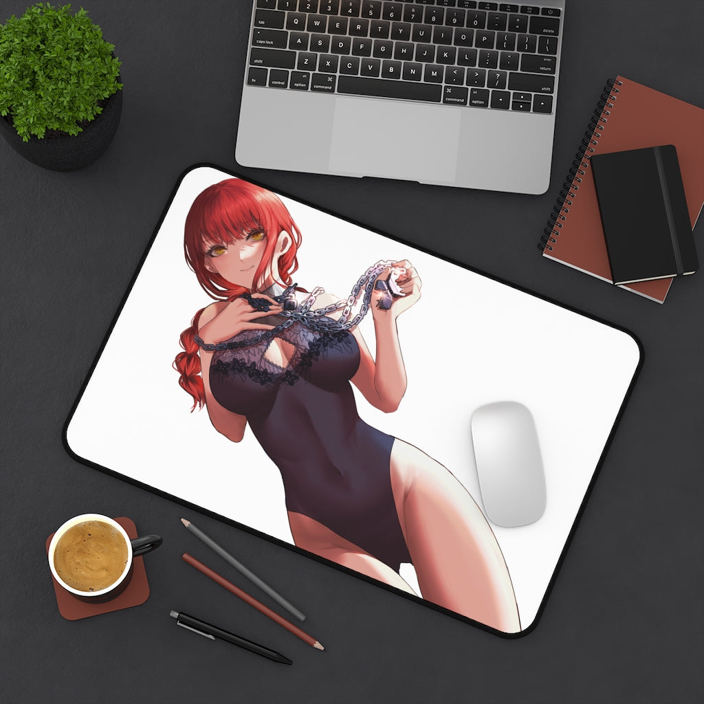 Chainsaw Man Ecchi Mousepad - Makima Bodysuit Large Desk Mat - Sexy Anime Playmat